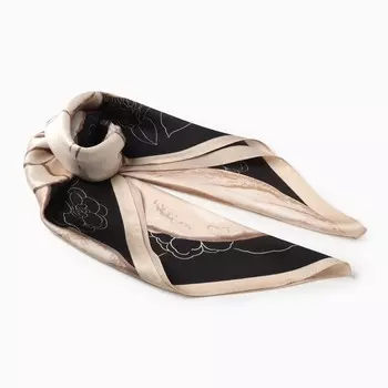 Платок женский MINAKU, размер 7070 см, бежевый