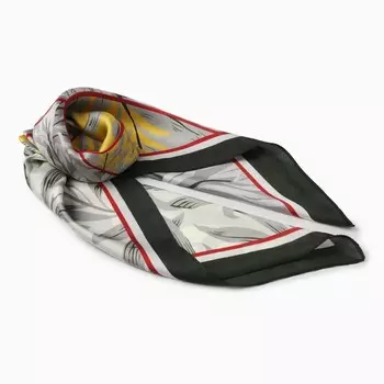 Платок женский MINAKU, размер 7070 см, серый, чёрный