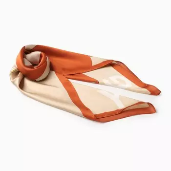 Платок женский MINAKU, размер 7070 см, оранжевый