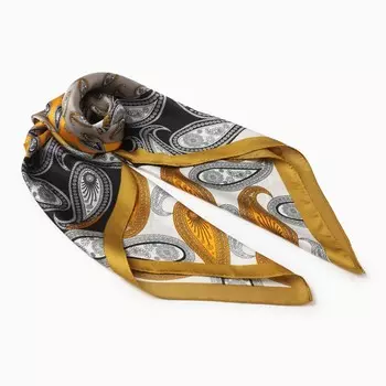 Платок женский MINAKU, размер 7070 см, горчичный