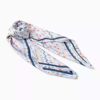 Платок женский MINAKU, размер 7070 см, голубой