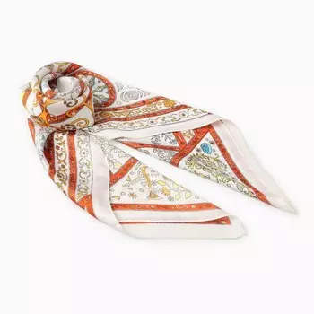 Платок женский MINAKU, размер 7070 см, белый