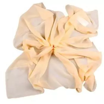 Платок женский, размер 100х100, цвет бежевый