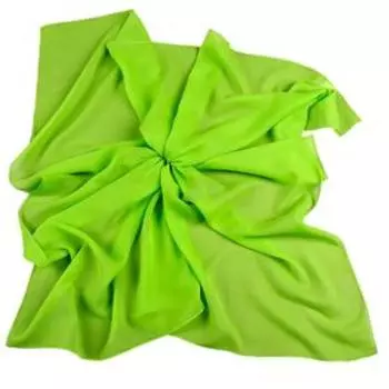 Платок женский, размер 100х100, цвет лайм