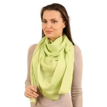 Платок женский, размер 120х120, цвет салатовый