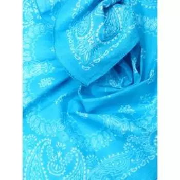 Платок женский, размер 50х50, цвет голубой