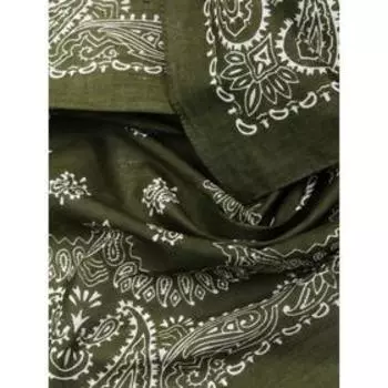 Платок женский, размер 50х50, цвет хаки