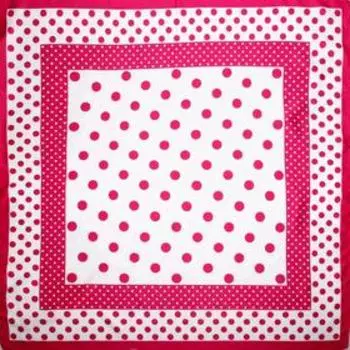 Платок женский, размер 90х90, цвет фуксия