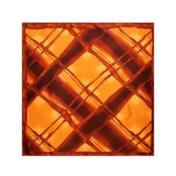 Платок женский, размер 90х90, цвет коричневый