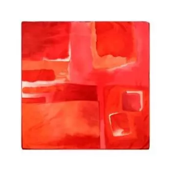 Платок женский, размер 90х90, цвет красный
