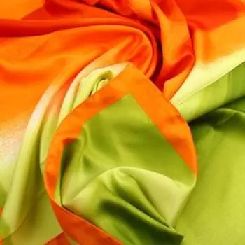 Платок женский, размер 90х90, цвет салатовый