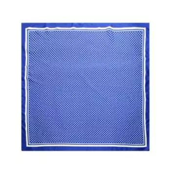 Платок женский, размер 90х90, цвет синий