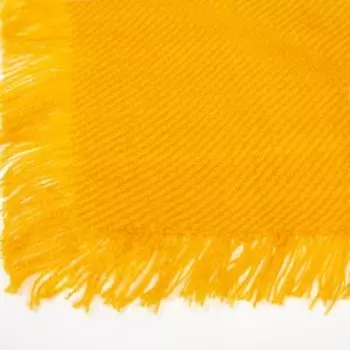 Платок женский шерстяной, цвет желтый, размер 75х75