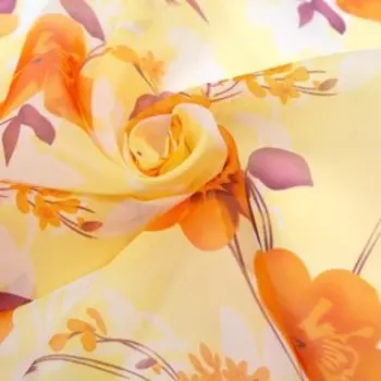 Платокженский текстильный, цвет светло-желтый, размер 65х65