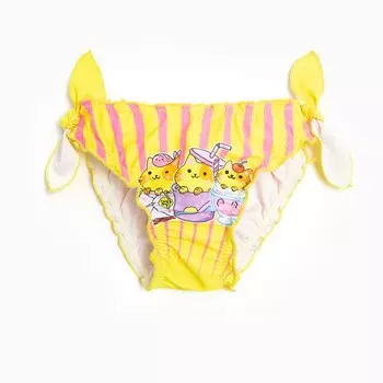 Плавки для девочек, цвет жёлтый, рост 98-104 см