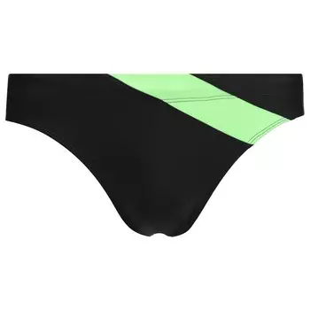 Плавки для плавания 201, размер 40, цвет чёрный/зелёный неон