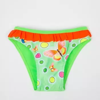 Плавки купальные для девочки, цвет зелёный, рост 86