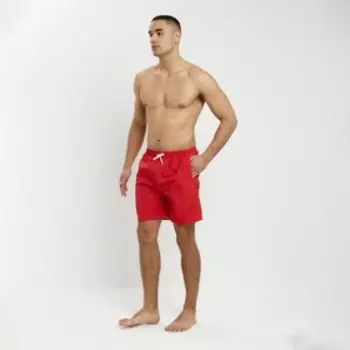 Плавки купальные мужские однотонные, MINAKU цвет красный, размер 56