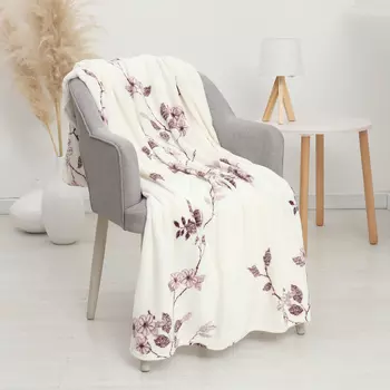 Плед 180х200 см, корал-флис 165г/м, полиэстер