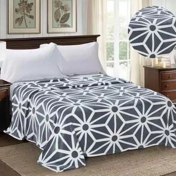 Плед 200х220см, велсофт, 280г/м 100% полиэстер