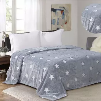 Плед 200х220см, велсофт, 280г/м 100% полиэстер