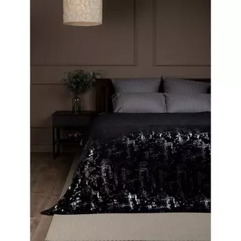 Плед Absolute, размер 200 × 220 см, цвет чёрный