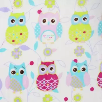 Плед Адель Совенок 100х140см, велсофт 280г/м, пэ 100%