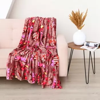 Плед Аделис Комплимент 180х200см, велсофт 280г/м, полиэстер 100%