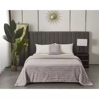 Плед «Анабель», размер 220х240 см, цвет лиловый