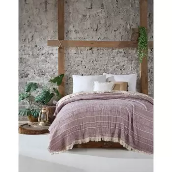 Плед Aria, размер 220х240 см, цвет пурпурный