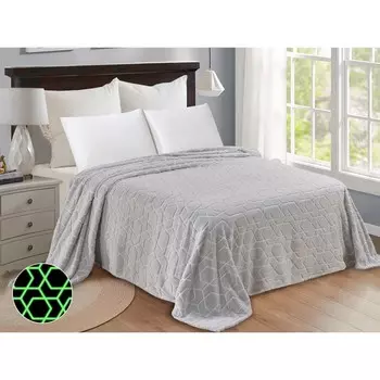 Плед Cleo «Бамбук неон», велсофт, размер 200x220 см