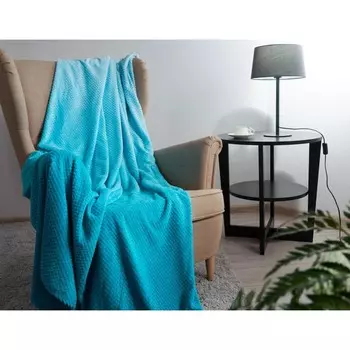 Плед Blue lagoon, размер 200х200 см, цвет голубой