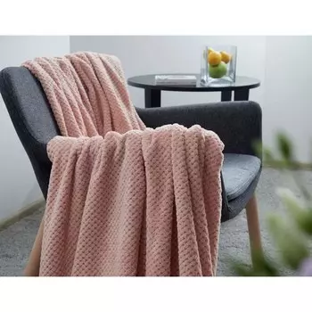 Плед Blush, размер 200х220 см, цвет розовый