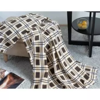 Плед Candy bar, размер 130х150 см, цвет коричневый