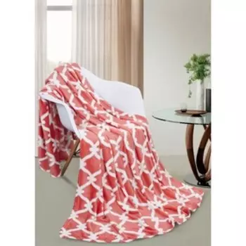 Плед Daisy, размер 200х200 см, цвет розовый