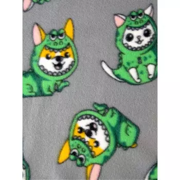 Плед Dragon Party 130x170см, серый, флис 150г/м, пэ100%