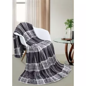 Плед Edinburgh, размер 200х220 см, цвет серый