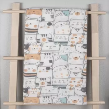 Плед флисовый «Коты», размер 100х140 см