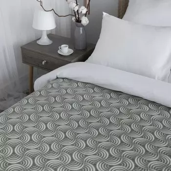 Плед флисовый «Ракушка», размер 150х200 см, цвет болотный