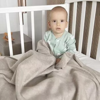 Плед флисовый «Сканди», размер 100х118 см, цвет бежевый