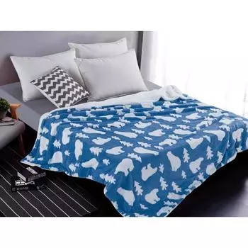 Плед Fluffy евро, размер 200 x 220 см, велсофт