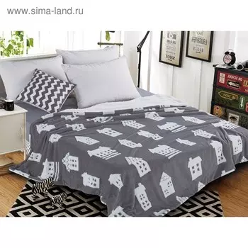 Плед Fluffy евро, размер 200 x 220 см, велсофт