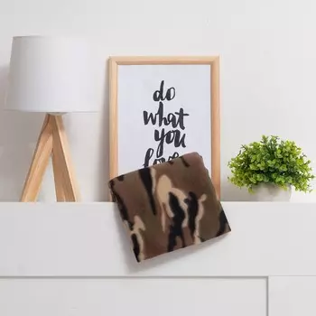 Плед флисовый «Экономь и Я. Камуфляж», 150200 см, плотность 160 г/м