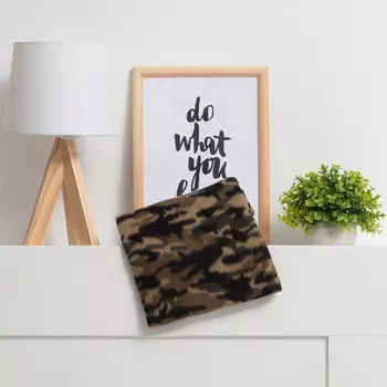 Плед флисовый «Экономь и Я. Камуфляж (вид 3)», 150180 см, плотность 160 г/м