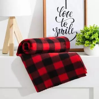 Плед Экономь и Я «Клетка» 75*100 см, пл.160 г/м2, 100% п/э 4513310