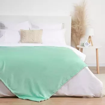 Плед флисовый «Этель», 175200 см, мятный, плотность 190 г/м