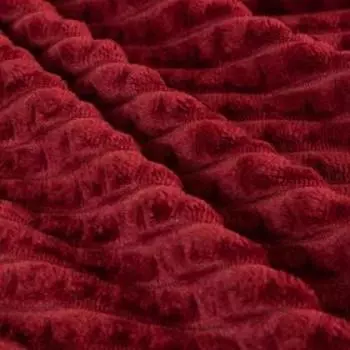 Плед Этель «Клетка» 150*200 см, цв.красный, корал-флис, 240гр/м2, 100% полиэстер