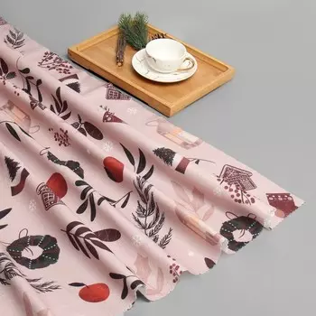 Плед флисовый новогодний «Этель. New Year's details», 100150 см, флис, пл. 160 г/м