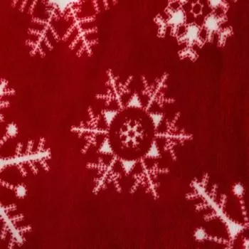 Плед "Этель" «Снежинки», 180х200 см, корал-флис