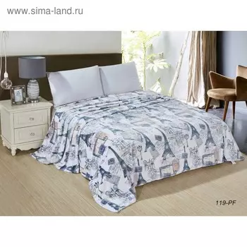 Плед «Калифорния» 2 сп, размер 180 x 200 см, велсофт